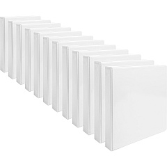 Business Source Round-ring View Binder 1" Binder Capacity - Letter - 8 1/2" x 11" Sheet Size - 225 Sheet Capacity - Fastener: Round Ring - Pocket: 2, Internal - Chipboard, Polypropylene - White - Wrinkle-free, Gap-free Ring, Clear Overlay, No (BSN09953CT)