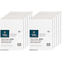Business Source Plain Memo Pads 100 Sheets - Plain - Glued - Unruled Front Ruling - 15 lb Basis Weight - 4" x 6" Sheet Size - White Paper - Chipboard Backing - 1 Dozen/Pack - 12 / Carton (BSN65901CT) Business Source Plain Memo Pads 100 Sheets - Plain - Glued - Unruled Front Ruling - 15 lb Basis Weight - 4" x 6" Sheet Size - White Paper - Chipboard Backing - 1 Dozen/Pack - 12 / Carton (BSN65901CT)