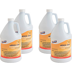 Genuine Joe Lemon Dish Detergent Gallon For Multipurpose - 128 fl oz (4 quart) - Lemon Scent - Recommended For: Grease Remover - Film-free - White - 4 / Carton (GJO10359CT) Genuine Joe Lemon Dish Detergent Gallon For Multipurpose - 128 fl oz (4 quart) - Lemon Scent - Recommended For: Grease Remover - Film-free - White - 4 / Carton (GJO10359CT)
