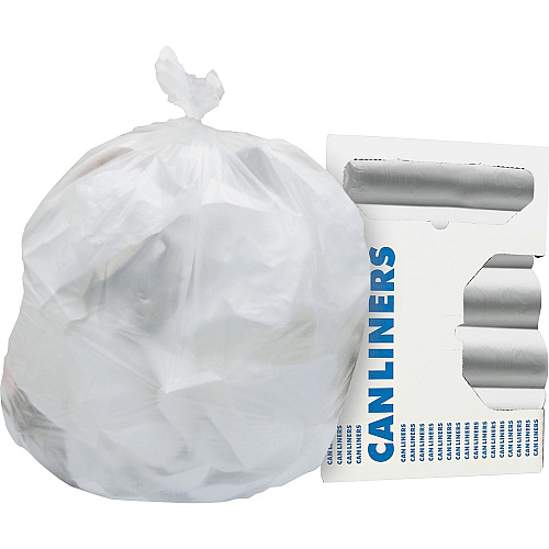 Heritage Standard High Density Coreless Roll Liners 33 gal Capacity - 40" Length x 33" Width x 0.47 mil (12 Micron) Thickness - High Density - Natural - High-density Polyethylene (HDPE) - Can - 25/Roll - 20 / Carton (Z6640MNR01)