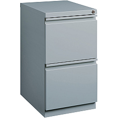 Lorell 20" File/File Mobile File Cabinet with Full-Width Pull 15" Width x 19.9" Depth x 27.7" Height - 2 x Drawer(s) for File - Letter - Vertical - Ball-bearing Suspension, Drawer Extension, Durable, Recessed Drawer - Gray - Steel - Recycled - (LLR79136) Lorell 20" File/File Mobile File Cabinet with Full-Width Pull 15" Width x 19.9" Depth x 27.7" Height - 2 x Drawer(s) for File - Letter - Vertical - Ball-bearing Suspension, Drawer Extension, Durable, Recessed Drawer - Gray - Steel - Recycled - (LLR79136)