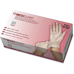 Medline MediGuard Vinyl Non-sterile Exam Gloves Medium Size - For Right/Left Hand - Clear - Latex-free, Durable - For Multipurpose, Laboratory Application - 150 / Box (6MSV512) Medline MediGuard Vinyl Non-sterile Exam Gloves Medium Size - For Right/Left Hand - Clear - Latex-free, Durable - For Multipurpose, Laboratory Application - 150 / Box (6MSV512)