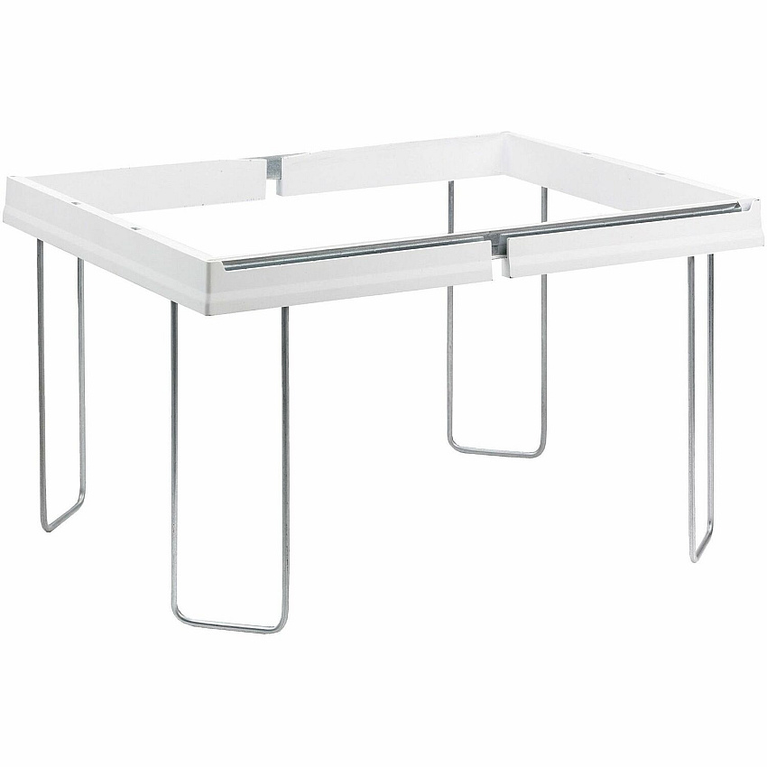 Smead Heavy-Duty Adjustable Hanging Folder Frame Letter - 16" to 24" Long - Steel, Plastic - White - 1 Box (64850)