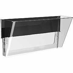 Storex Magnetic Wall File Pockets 500 x Sheet - Magnetic, Heavy Duty - 100% Recycled - Clear - Plastic - 1 Each (70240U06C)