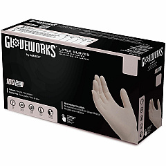Ammex Gloveworks Latex Gloves Small Size - For Right/Left Hand - Ivory - Chlorinate, Textured - For Industrial, Janitorial Use, Food - 100 / Box (TLF42100) Ammex Gloveworks Latex Gloves Small Size - For Right/Left Hand - Ivory - Chlorinate, Textured - For Industrial, Janitorial Use, Food - 100 / Box (TLF42100)