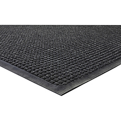 Genuine Joe Waterguard Floor Mat Floor - 10 ft Length x 36" Width - Rectangular - Rubber - Charcoal - 1 Each (GJO59460)