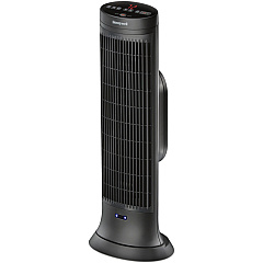 Honeywell Motion Sensor Ceramic Heater Ceramic - 1500 W - 2 x Heat Settings - Timer - 1500 W - Oscillation - Indoor - Tower - Dark Gray - 1 / Each - 1 Each (HCE323V)