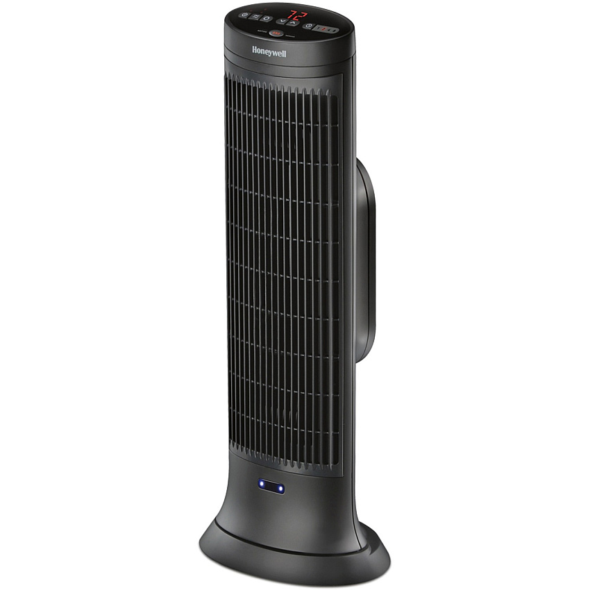 Honeywell Motion Sensor Ceramic Heater Ceramic - 1500 W - 2 x Heat Settings - Timer - 1500 W - Oscillation - Indoor - Tower - Dark Gray - 1 / Each - 1 Each (HCE323V)
