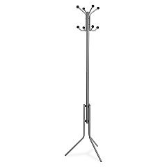 Lorell Tripod Base Coat Rack 4 Hooks - 4 Pegs - 63.4" Height x 19" Width - for Coat, Jacket, Hat, Scarf - Metal - Silver - Powder Coated - 1 Each (LLR02587) Lorell Tripod Base Coat Rack 4 Hooks - 4 Pegs - 63.4" Height x 19" Width - for Coat, Jacket, Hat, Scarf - Metal - Silver - Powder Coated - 1 Each (LLR02587)