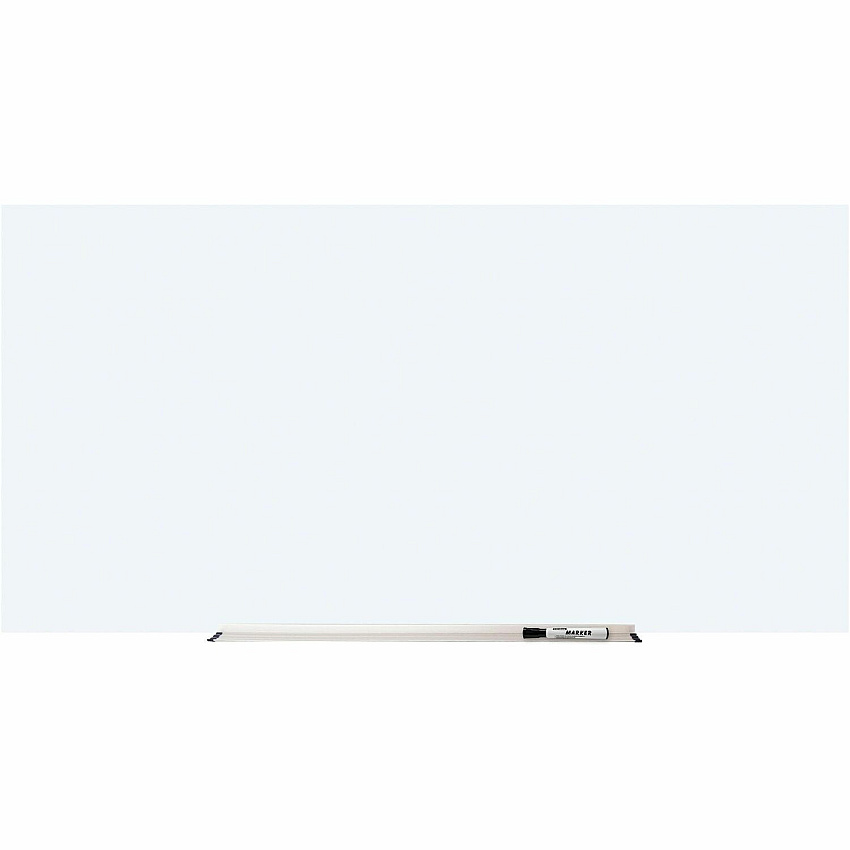 Lorell Magnetic Dry-Erase Glass Board 72" (6 ft) Width x 36" (3 ft) Height - White Glass Surface - Rectangle - Magnetic - Stain Resistant, Ghost Resistant, Smooth Writing - 1 Each (LLR52507)