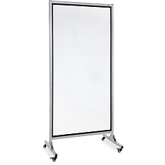 Lorell Double-sided Dry-Erase Easel/Room Divider 37.5" (3.1 ft) Width x 82.5" (6.9 ft) Height - White Steel Surface - Black Aluminum Frame - Rectangle - Magnetic - Casters - 1 Each (LLR55630) Lorell Double-sided Dry-Erase Easel/Room Divider 37.5" (3.1 ft) Width x 82.5" (6.9 ft) Height - White Steel Surface - Black Aluminum Frame - Rectangle - Magnetic - Casters - 1 Each (LLR55630)