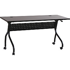 Lorell Flip Top Training Table Rectangle Top - Four Leg Base - 4 Legs - 48" Table Top Width x 23.50" Table Top Depth - 29.50" Height x 47.25" Width x 23.63" Depth - Assembly Required - Black, Espresso - Melamine, Nylon - 1 Each (LLR60732) Lorell Flip Top Training Table Rectangle Top - Four Leg Base - 4 Legs - 48" Table Top Width x 23.50" Table Top Depth - 29.50" Height x 47.25" Width x 23.63" Depth - Assembly Required - Black, Espresso - Melamine, Nylon - 1 Each (LLR60732)