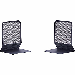 Lorell Mesh Bookends 7" Height x 5.38" Width x 5.25" Depth - Desktop - Sturdy - Black - Steel, Mesh - 2 / Pair (LLR84242) Lorell Mesh Bookends 7" Height x 5.38" Width x 5.25" Depth - Desktop - Sturdy - Black - Steel, Mesh - 2 / Pair (LLR84242)