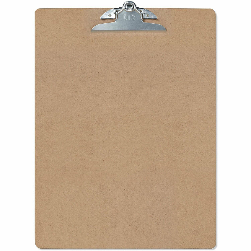 Officemate Wood Clipboard Spring Clip - Hardwood - Brown - 1 Each (83104)