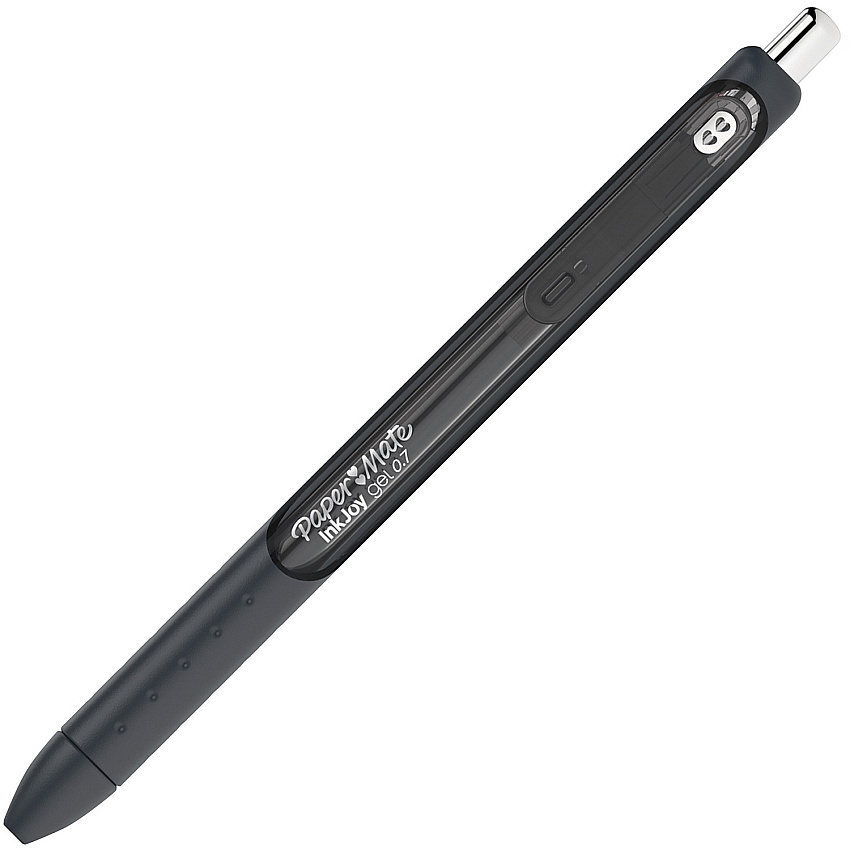 Paper Mate InkJoy Gel Pen 0.7 mm Pen Point - Retractable - Black Ink - Gel-based - Black Barrel - 10 / Pack (1951640)