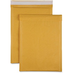 Sparco Size 5 Bubble Cushioned Mailers Bubble - #5 - 10 1/2" Width x 16" Length - Self-sealing - Kraft - Kraft - 100 / Carton (74985) Sparco Size 5 Bubble Cushioned Mailers Bubble - #5 - 10 1/2" Width x 16" Length - Self-sealing - Kraft - Kraft - 100 / Carton (74985)