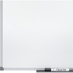 Quartet Standard DuraMax&reg; Porcelain Magnetic Whiteboard 72" (6 ft) Width x 48" (4 ft) Height - White Porcelain Surface - Silver Aluminum Frame - Rectangle - Horizontal/Vertical - Magnetic - Smooth Surface, Dent Resistant, Recyclable, Stain Res (85517)