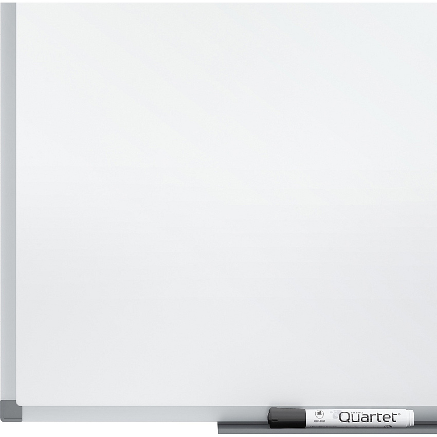 Quartet Standard DuraMax&reg; Porcelain Magnetic Whiteboard 72" (6 ft) Width x 48" (4 ft) Height - White Porcelain Surface - Silver Aluminum Frame - Rectangle - Horizontal/Vertical - Magnetic - Smooth Surface, Dent Resistant, Recyclable, Stain Res (85517)