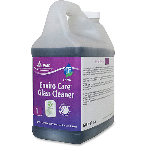 Rochester Midland RMC Enviro Care Glass Cleaner For Multipurpose, Multi Surface - Concentrate - 64.2 fl oz (2 quart) - Non-streaking, Alcohol-free, Non-corrosive, Ammonia-free, Petroleum Free, Bio-based - Purple - 4 / Carton (12001099)