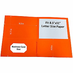 Sparco Letter Pocket Folder 8 1/2" x 11" - 2 Internal Pocket - Orange - 1 Box (78551) Sparco Letter Pocket Folder 8 1/2" x 11" - 2 Internal Pocket - Orange - 1 Box (78551)