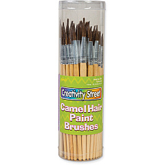 Creativity Street Camel Hair Paint Brushes Aluminum Ferrule - 72 / Set (5159) Creativity Street Camel Hair Paint Brushes Aluminum Ferrule - 72 / Set (5159)