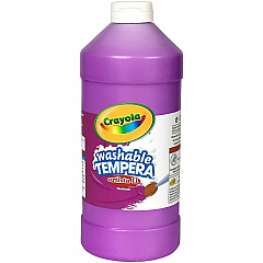 Crayola Washable Tempera Paint 946 ml, Violet Liquid - Violet - 31.99 fl oz - Washable - 1 Each (543132040) Crayola Washable Tempera Paint 946 ml, Violet Liquid - Violet - 31.99 fl oz - Washable - 1 Each (543132040)