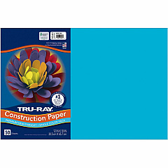 Tru-Ray Construction Paper Art Project - 18" Width x 12" Length - Atomic Blue - Sulphite - 1 Pack (103401) Tru-Ray Construction Paper Art Project - 18" Width x 12" Length - Atomic Blue - Sulphite - 1 Pack (103401)