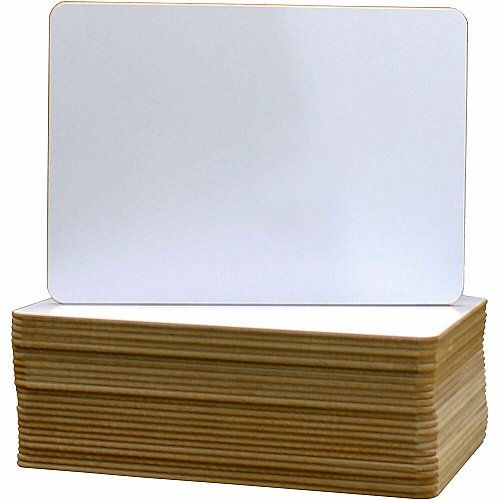 Flipside Products Flipside Round Corners Dry Erase Lap Board 9.5" (0.8 ft) Width x 12" (1 ft) Height - White Surface - Rectangle - 24 / Pack (12064)