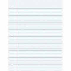 Pacon Wide Ruled Filler Paper 100 Sheets - Wide Ruled Front Ruling - 0.37" Ruled - Red Margin - 3 Hole(s) - 8" x 10 1/2" Sheet Size - White Paper - Smooth, Punched - 100 / Pack (MMK09201) Pacon Wide Ruled Filler Paper 100 Sheets - Wide Ruled Front Ruling - 0.37" Ruled - Red Margin - 3 Hole(s) - 8" x 10 1/2" Sheet Size - White Paper - Smooth, Punched - 100 / Pack (MMK09201)