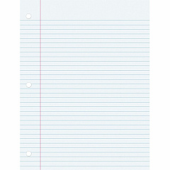 Pacon College Ruled Filler Paper 100 Sheets - College Ruled Front Ruling - 0.28" Ruled - Red Margin - 3 Hole(s) - 8" x 10 1/2" Sheet Size - White Paper - Smooth, Punched - 100 / Pack (MMK09221) Pacon College Ruled Filler Paper 100 Sheets - College Ruled Front Ruling - 0.28" Ruled - Red Margin - 3 Hole(s) - 8" x 10 1/2" Sheet Size - White Paper - Smooth, Punched - 100 / Pack (MMK09221)