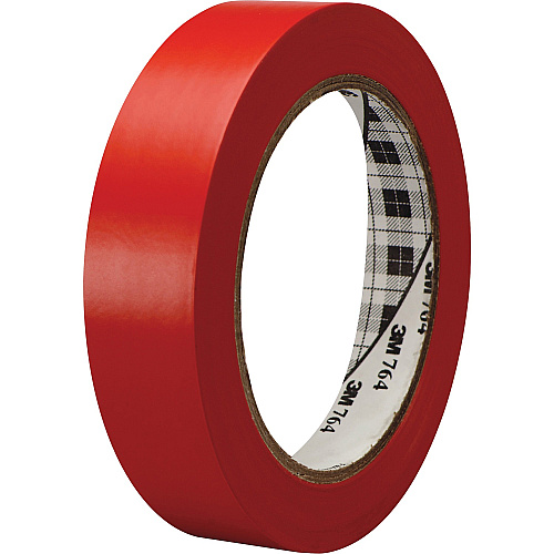 3M General-Purpose Vinyl Tape 764 36 yd Length x 1" Width x 5 mil Thickness - Red - Rubber - 4 mil - Polyvinyl Chloride (PVC) Backing - 1 Roll (764136RED)