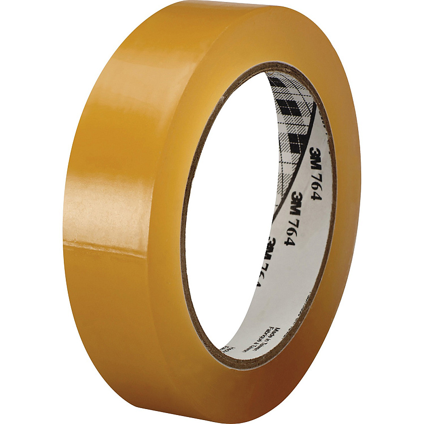 3M General-Purpose Vinyl Tape 764 36 yd Length x 1" Width x 5 mil Thickness - Tan Tint - Rubber - 4 mil - Polyvinyl Chloride (PVC) Backing - 1 Roll (764136TRAN)