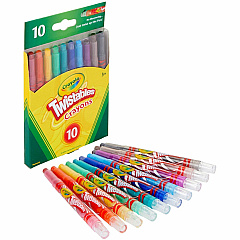 Crayola Mini Twistables Crayons Clear, Assorted - 10 / Set (529715) Crayola Mini Twistables Crayons Clear, Assorted - 10 / Set (529715)