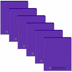 C-Line Classroom Connector Letter Report Cover 8 1/2" x 11" - 2 Internal Pocket - Purple - 25 / Box (32009) C-Line Classroom Connector Letter Report Cover 8 1/2" x 11" - 2 Internal Pocket - Purple - 25 / Box (32009)