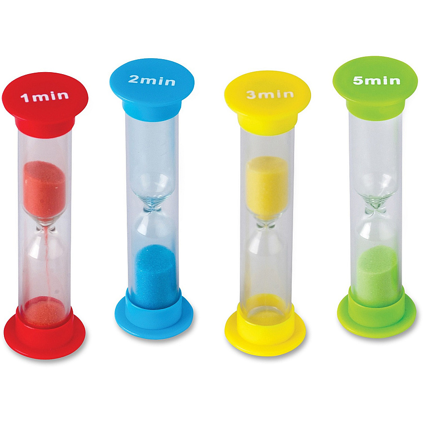 Teacher Created Resources Small Sand Timers Set Skill Learning: Timing - 4 Pieces - 4 / Pack (20663)