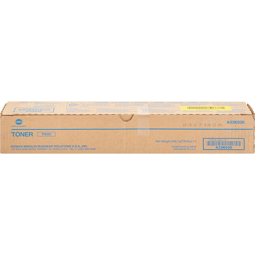 Konica Minolta TN322 Black Toner Cartridge