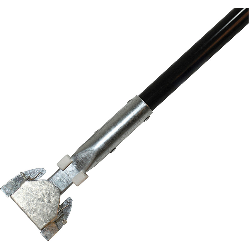 Genuine Joe Clip-on Dust Mop Steel Handle 60" Length x 1" Diameter - Black - Steel, Vinyl - 1 Each (GJO02332)