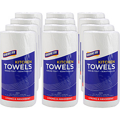 Genuine Joe Kitchen Roll Towels 2 Ply - 8" Width x 11" Length - 250 Sheets/Roll - 1 5/8" Core - White - Paper - 12 / Carton (GJO25012) Genuine Joe Kitchen Roll Towels 2 Ply - 8" Width x 11" Length - 250 Sheets/Roll - 1 5/8" Core - White - Paper - 12 / Carton (GJO25012)