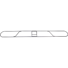 Genuine Joe Clip-on Long Dust Mop Frame Rust Resistant, Clip, Galvanized - Metallic - 1 Each (GJO48266)