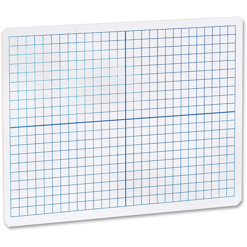 Flipside Products Flipside Grid Side/Plain Side Dry Erase Lap Board (11000)