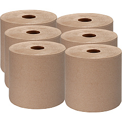 Genuine Joe Embossed Hardwound Roll Towels 7.87" Width x 1000 ft Length - 2" Core - Kraft - 6 / Carton (GJO22800) Genuine Joe Embossed Hardwound Roll Towels 7.87" Width x 1000 ft Length - 2" Core - Kraft - 6 / Carton (GJO22800)