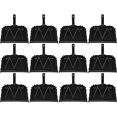 Genuine Joe Heavy-duty Metal Dustpan 16" Wide - Steel Handle - Metal - Black - 12 / Carton (GJO85151CT) Genuine Joe Heavy-duty Metal Dustpan 16" Wide - Steel Handle - Metal - Black - 12 / Carton (GJO85151CT)
