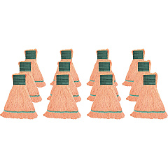 Genuine Joe Synthetic Blend Medium Mophead Rayon, Cotton - Orange - 12 / Carton (GJOMOR5BCT) Genuine Joe Synthetic Blend Medium Mophead Rayon, Cotton - Orange - 12 / Carton (GJOMOR5BCT)
