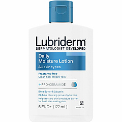 Lubriderm Daily Moisture Skin Lotion Lotion - 6 fl oz - Non-fragrance - For Dry Skin - Applicable on Hand and Body - Fragrance-free, Moisturising, Non-greasy Flip Top Dispenser - 1 Each (48826) Lubriderm Daily Moisture Skin Lotion Lotion - 6 fl oz - Non-fragrance - For Dry Skin - Applicable on Hand and Body - Fragrance-free, Moisturising, Non-greasy Flip Top Dispenser - 1 Each (48826)
