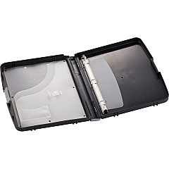 Officemate Ringbinder Clipboard Storage Box 8 19/64" x 11 45/64" , 8 1/2" x 11" Sheet Size - Spring Clip - Plastic - Charcoal - 1 Each (83309) Officemate Ringbinder Clipboard Storage Box 8 19/64" x 11 45/64" , 8 1/2" x 11" Sheet Size - Spring Clip - Plastic - Charcoal - 1 Each (83309)