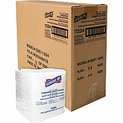 Genuine Joe Lunch Napkins 1 Ply - Quarter-fold - 13" Width x 11.25" Length - White - 400/Pack - 6 / Carton (GJO11254CT)