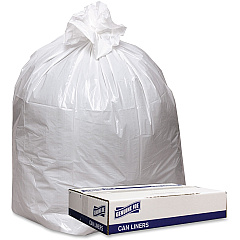Genuine Joe Low Density White Can Liners 56 gal Capacity - 47" Length x 43" Width x 0.90 mil (23 Micron) Thickness - Low Density - White - Industrial Trash - Recycled - 100 / Carton (GJO4347W) Genuine Joe Low Density White Can Liners 56 gal Capacity - 47" Length x 43" Width x 0.90 mil (23 Micron) Thickness - Low Density - White - Industrial Trash - Recycled - 100 / Carton (GJO4347W)