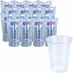 Genuine Joe 16 oz Clear Plastic Cups 16 fl oz - Clear - Plastic - Cold Drink, Beverage - 25/Pack - 20 / Carton (GJO58230CT)