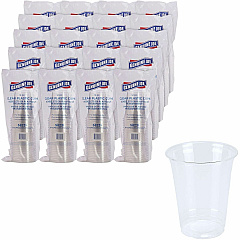 Genuine Joe 12 oz Clear Plastic Cups 12 fl oz - Clear - Plastic - Cold Drink, Beverage - 25/Pack - 20 / Carton (GJO58231CT)