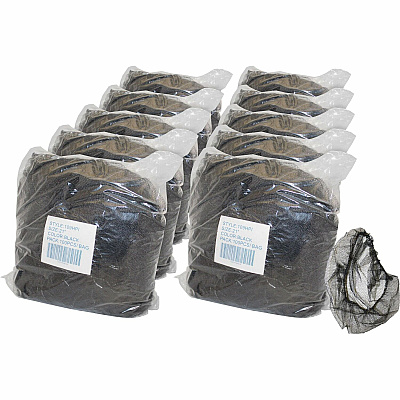Genuine Joe Black Nylon Hair Net Recommended for: Food Handling, Food Processing - Large - 21" Stretched Diameter - Contaminant Protection - Nylon - Black - Lightweight, Comfortable, Durable, Tear Resistant - 100/Pack - 10 / Carton (GJO85135CT)